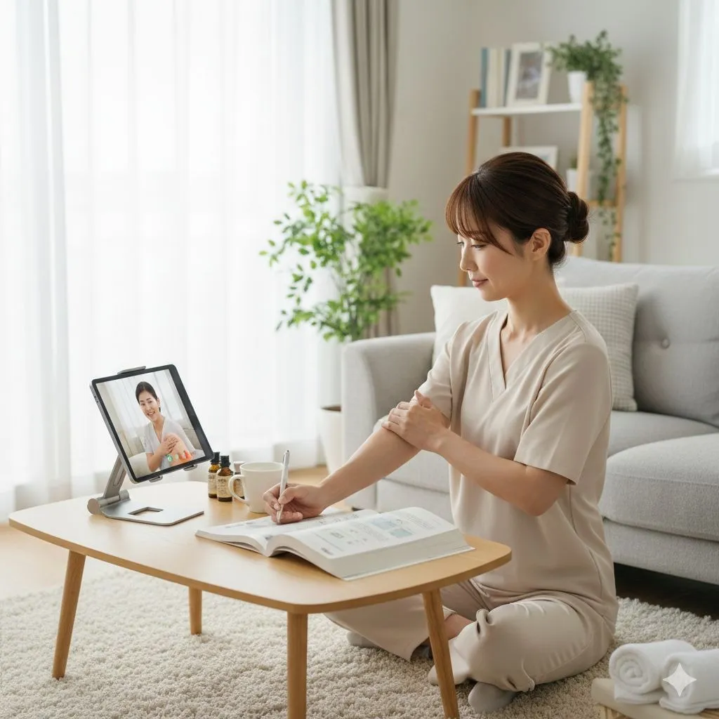 オンラインでプロのセラピストへ！通信講座を最大限に活かす学習術と資格取得のロードマップ