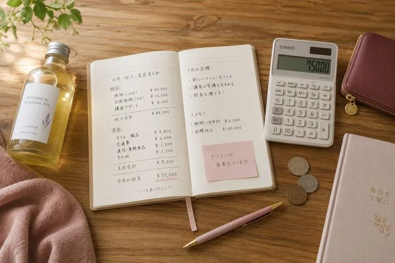 リンパマッサージ副業の始め方｜通信講座で月10万円までの道筋