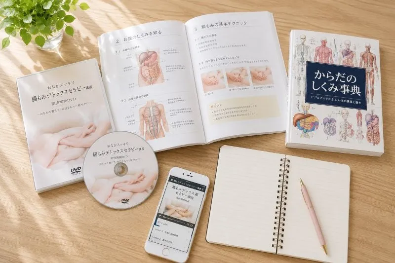 腸もみの資格を通信講座で｜洋服のまま学べる腸もみ＋骨盤ケア